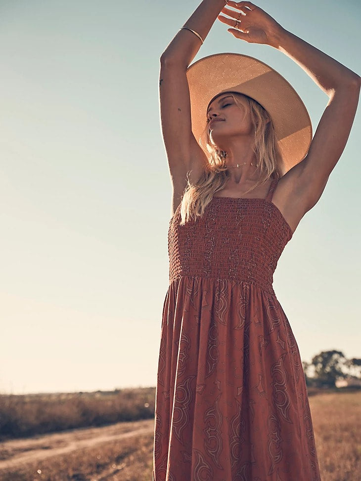 The Boot Stitch Maxi Dress by Wrangler Retro