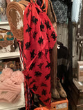Ranch Rodeo Red/Black 100% Silk Wild Rag