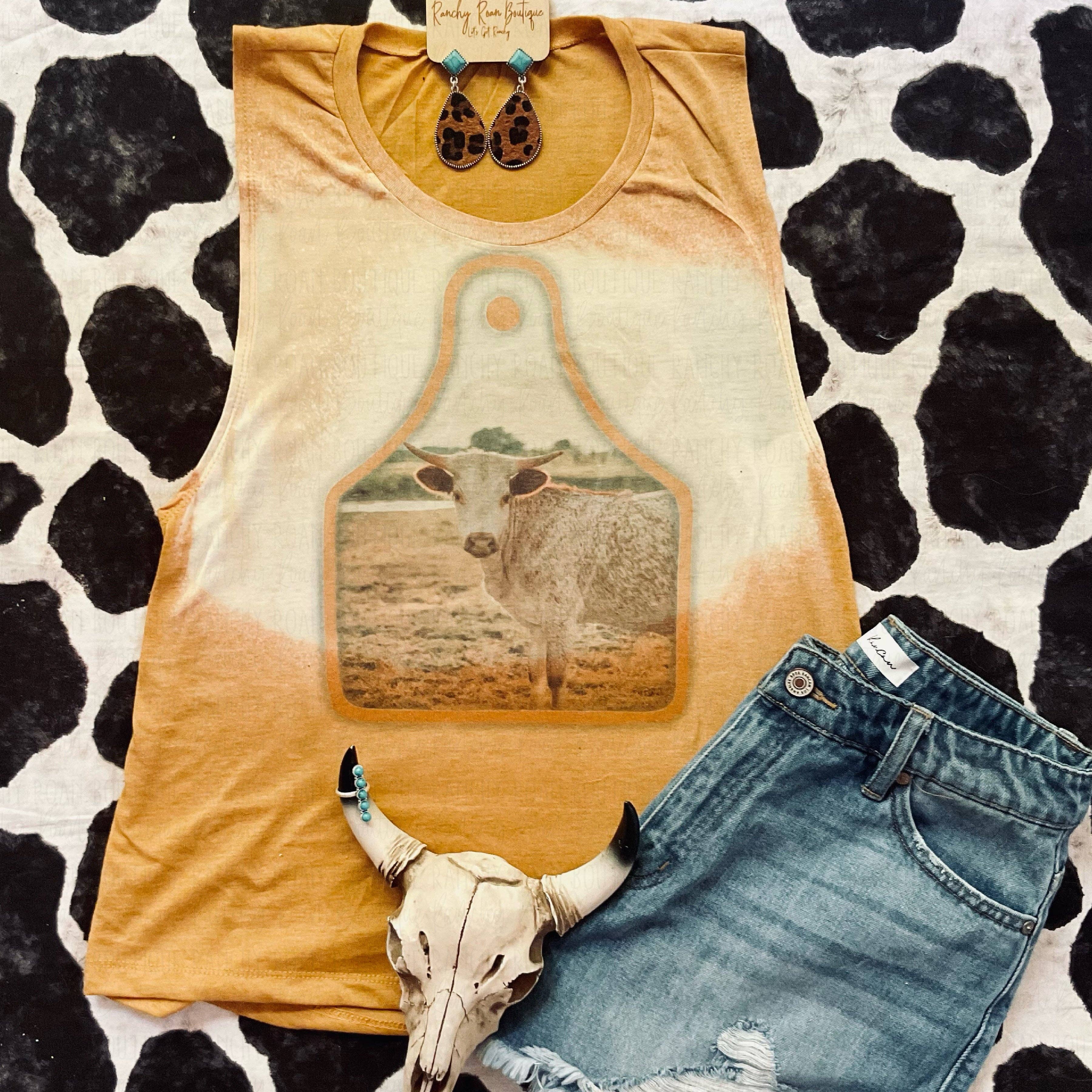 Sweet & Ranchy Longhorn Tank