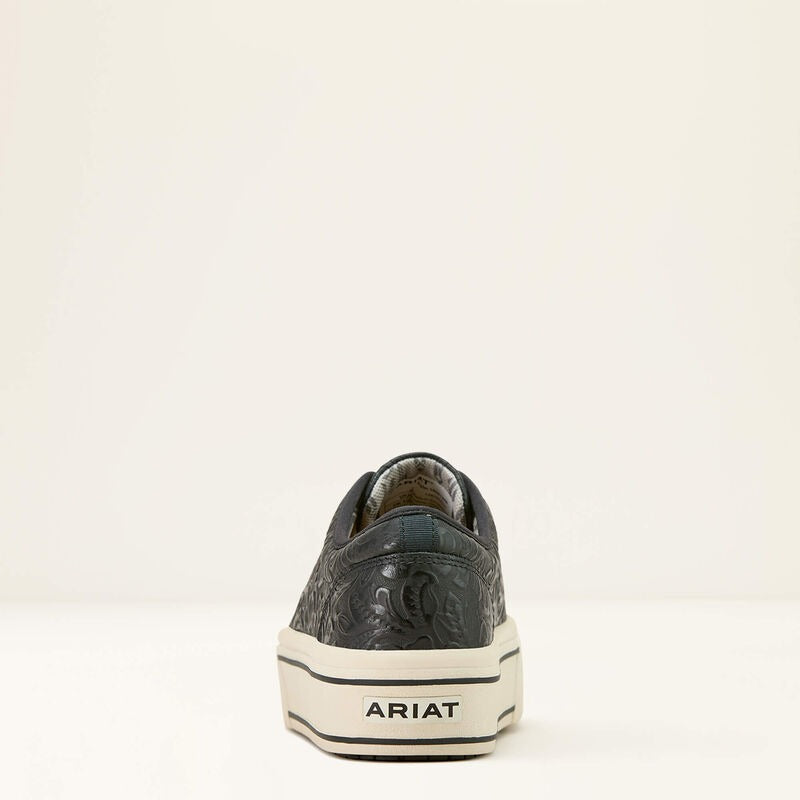 Skyler Sneaker by Ariat in Black Floral Emboss