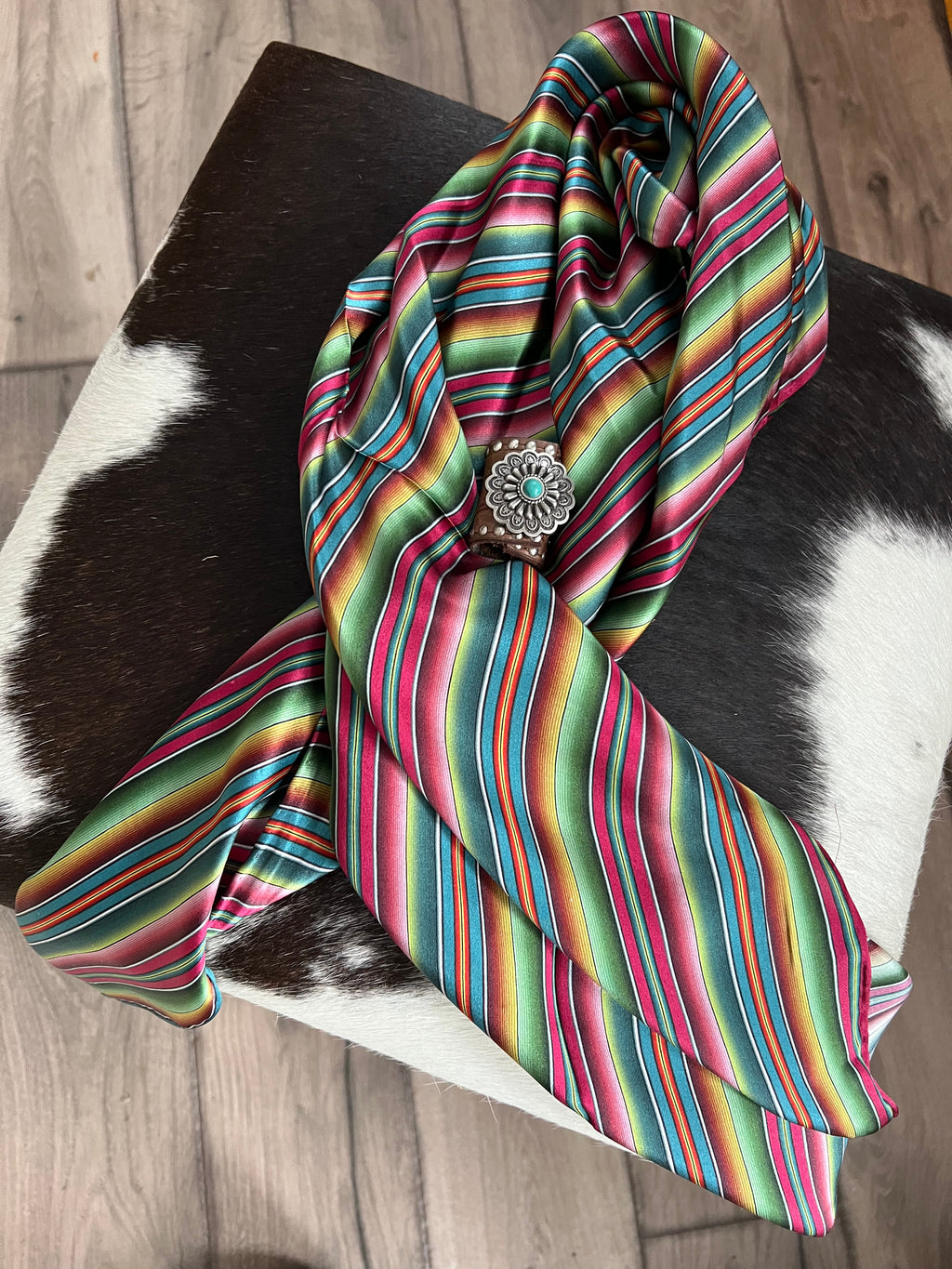 Desert Serape 100% Silk Wild Rag