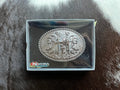 The Prayerful Cowboy (Floral Scroll) Belt Buckle