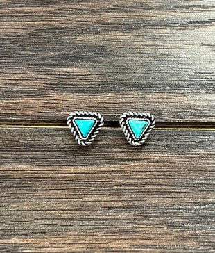 The Triangle T Stud Earrings