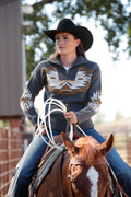 The Cowbabe Class Ladies 1/4 Zip Sweater by Cinch