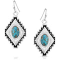 Diamond of the West Turquoise Earrings by Montana Silversmiths