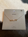 The Rhinestone Howdy Necklace