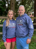 The COORS & CATTLE Hoodie in Heathered Navy