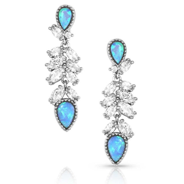 The Mystic Falls Opal Crystal Earrings by Montana Silversmiths