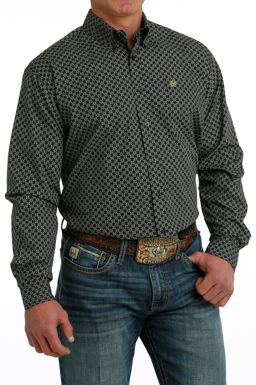 The Blackjack Long Sleeve Button Up Shirt by Cinch