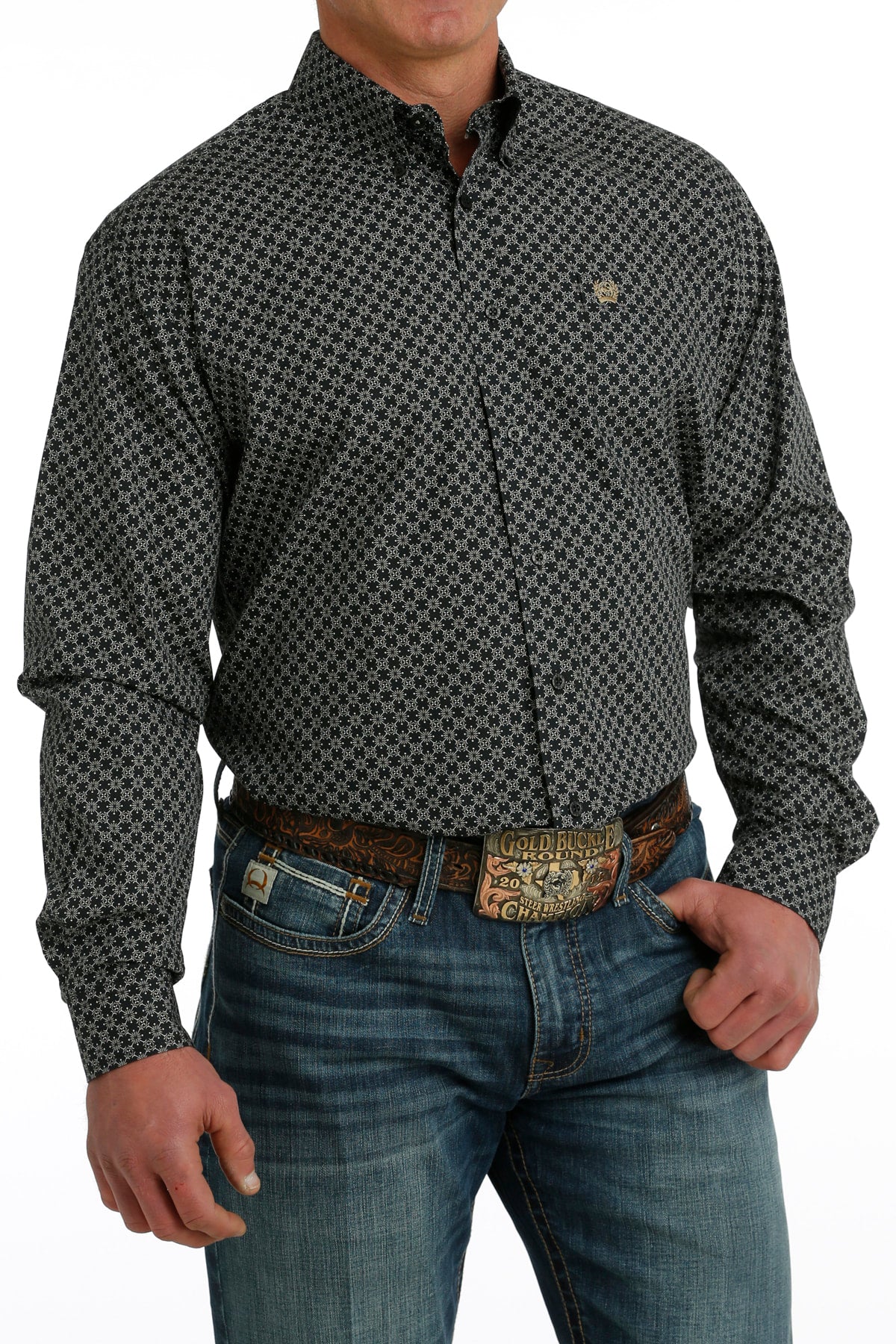 The Blackjack Long Sleeve Button Up Shirt by Cinch