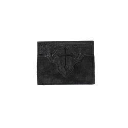 Nocana Roughout Cross Bifold Wallet - Black