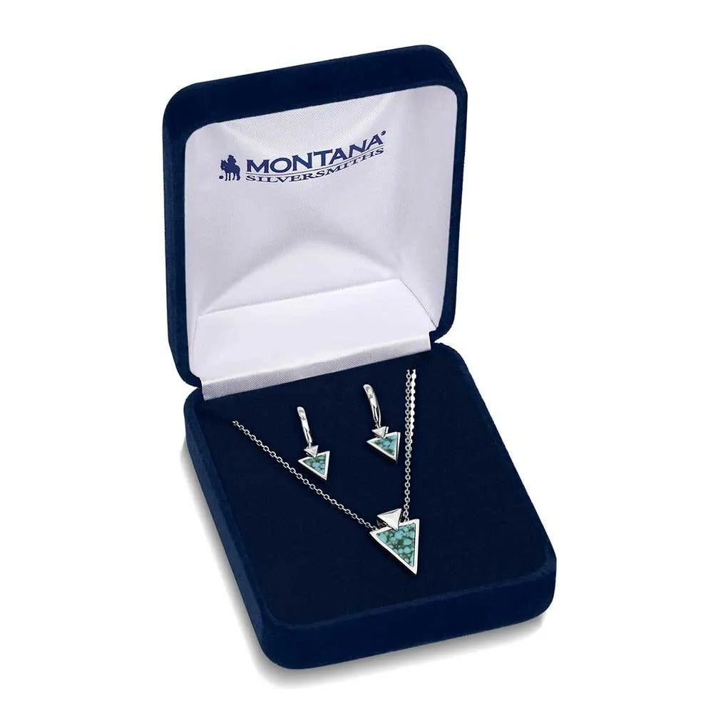 The Pointed Path Turquoise Jewelry Set by Montana Silversmiths