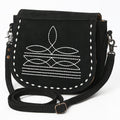 The Boot Stitch Cutie Purse in Licorice by American Darling