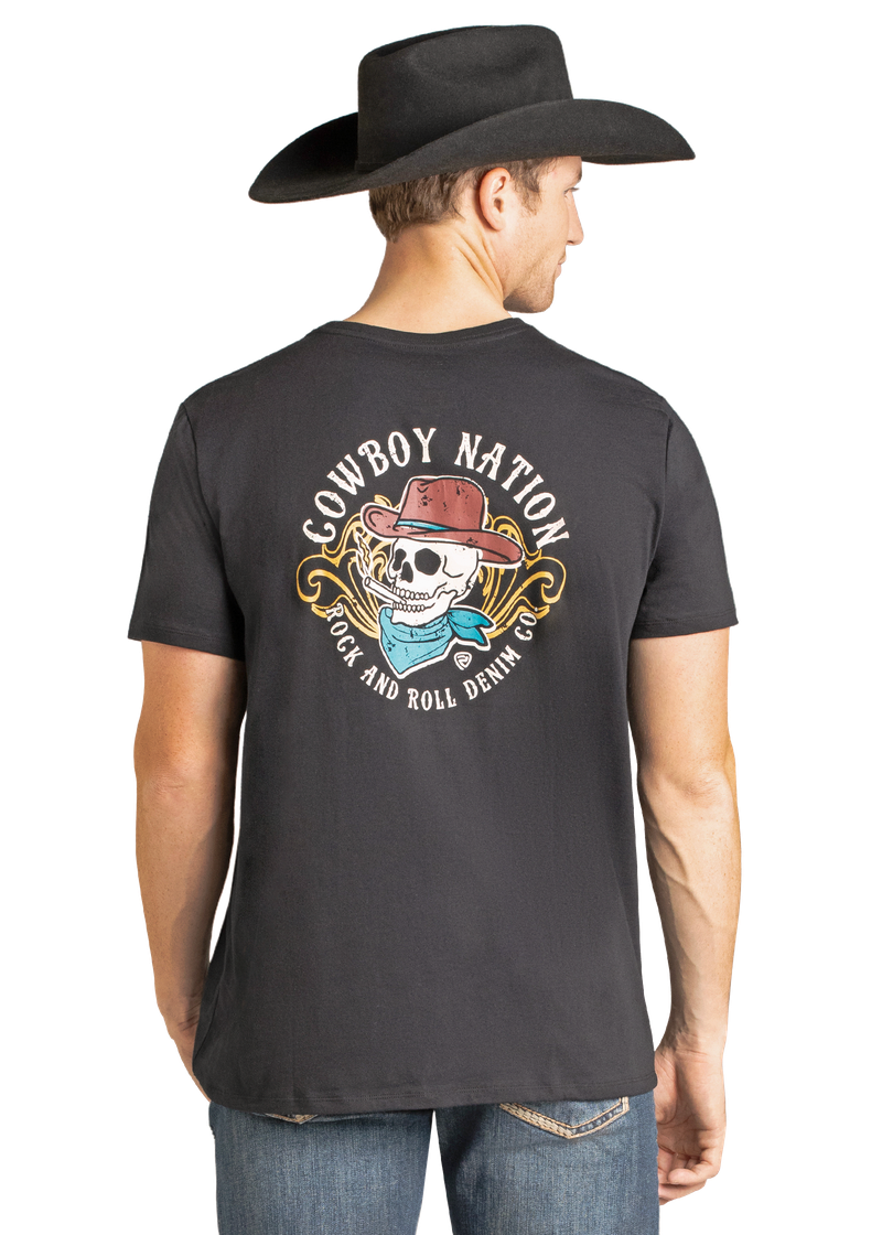 Cowboy Nation Skull Tee by Rock & Roll Denim