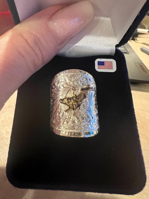 8 Second Ride Buckle Open Ring by Montana Silversmiths