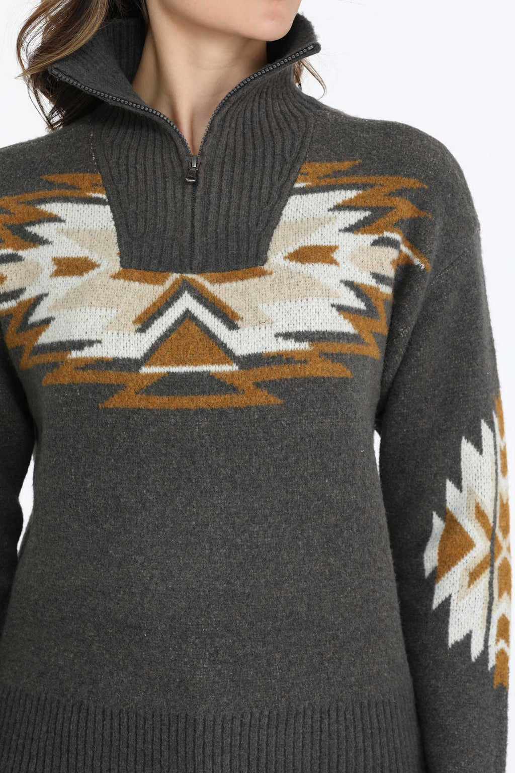 The Cowbabe Class Ladies 1/4 Zip Sweater by Cinch
