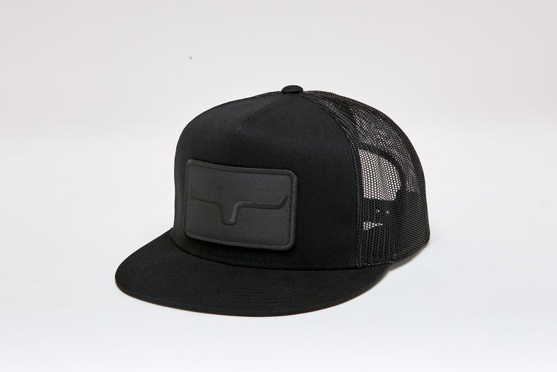 Banner Trucker Hat in Black by Kimes Ranch
