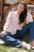 The Tickled Pink n' Pretty Denim Shirt by Cruel