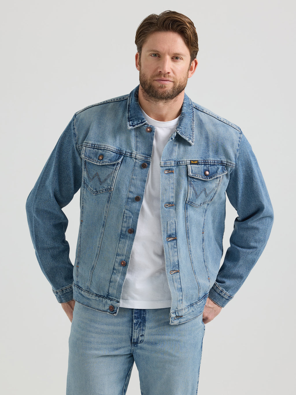Cowboy Cut Vintage Inspired Men's Denim Jacket by Wrangler