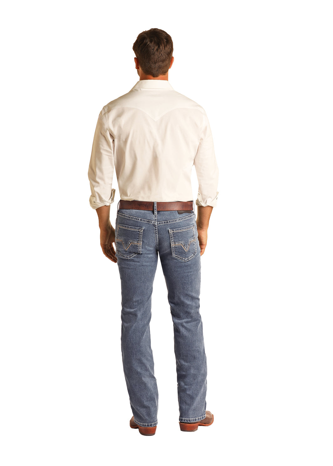 The Waylon Men's Pistol Regular Straight fit Jeans by Rock & Roll Denim