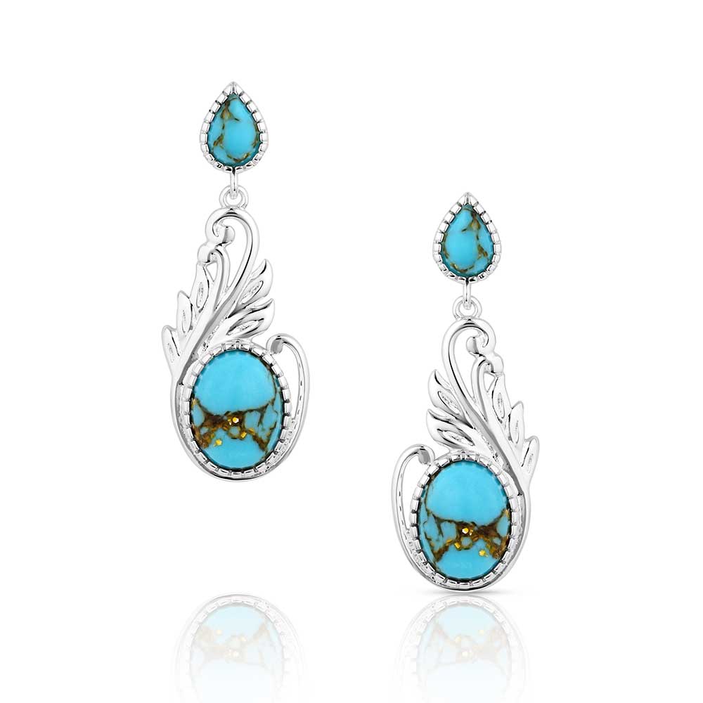 Turquoise Breeze Earrings by Montana Silversmiths