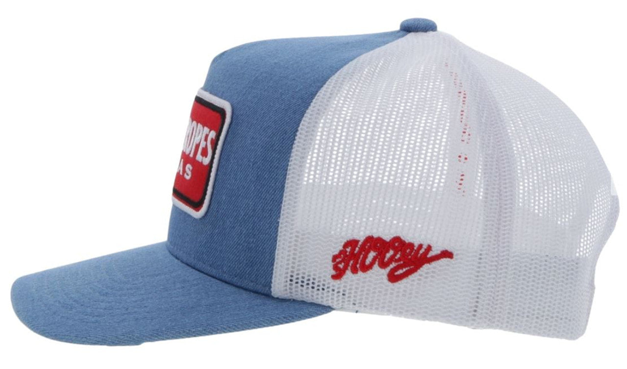 Cactus Ropes by Hooey Light Denim/White Hat