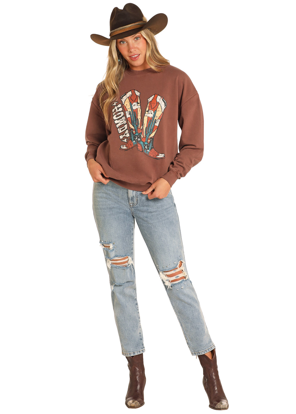 The Kick The Dust Up Sweatshirt by Rock & Roll Denim