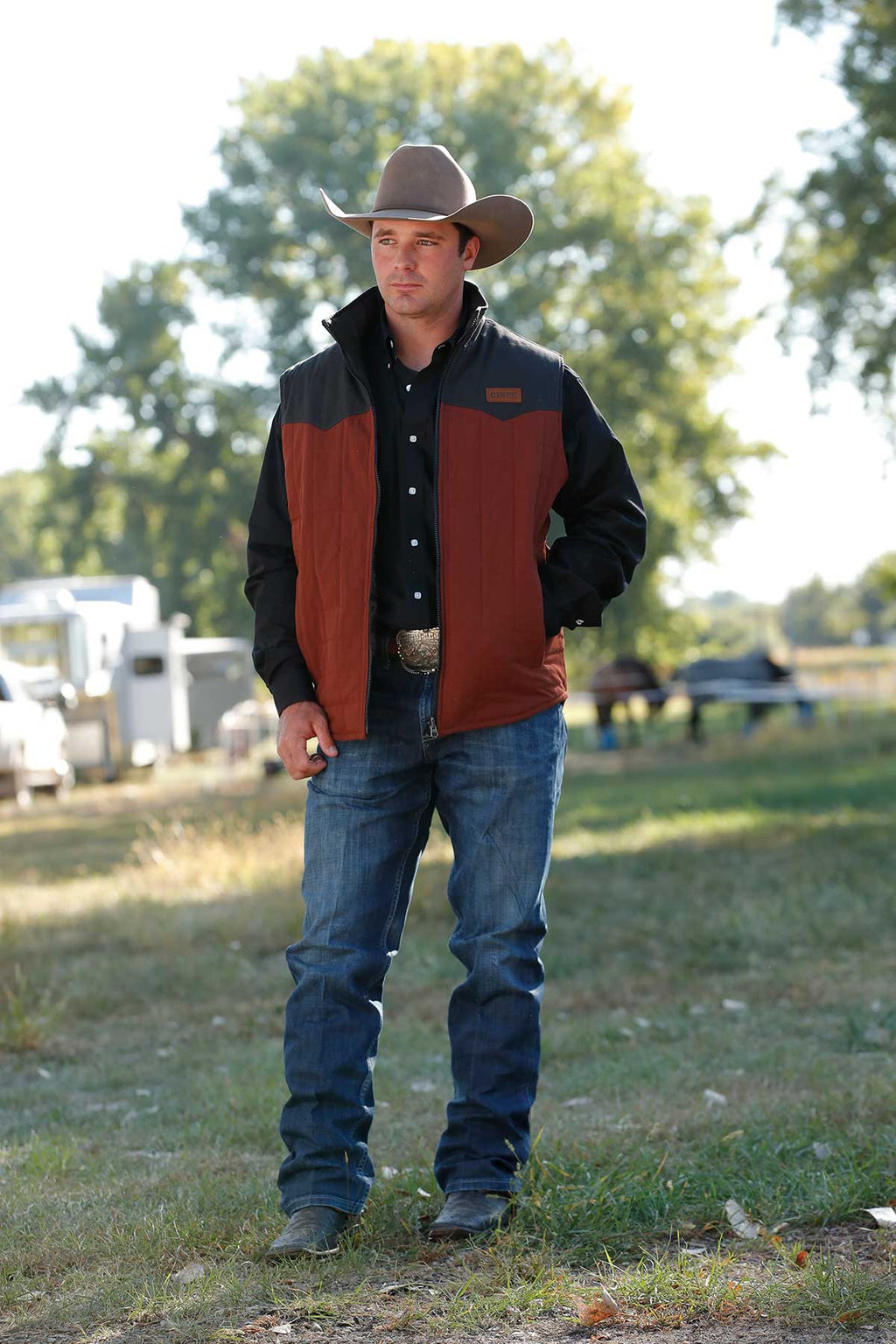 The Windy Ridge Men's Reversible Vest by Cinch