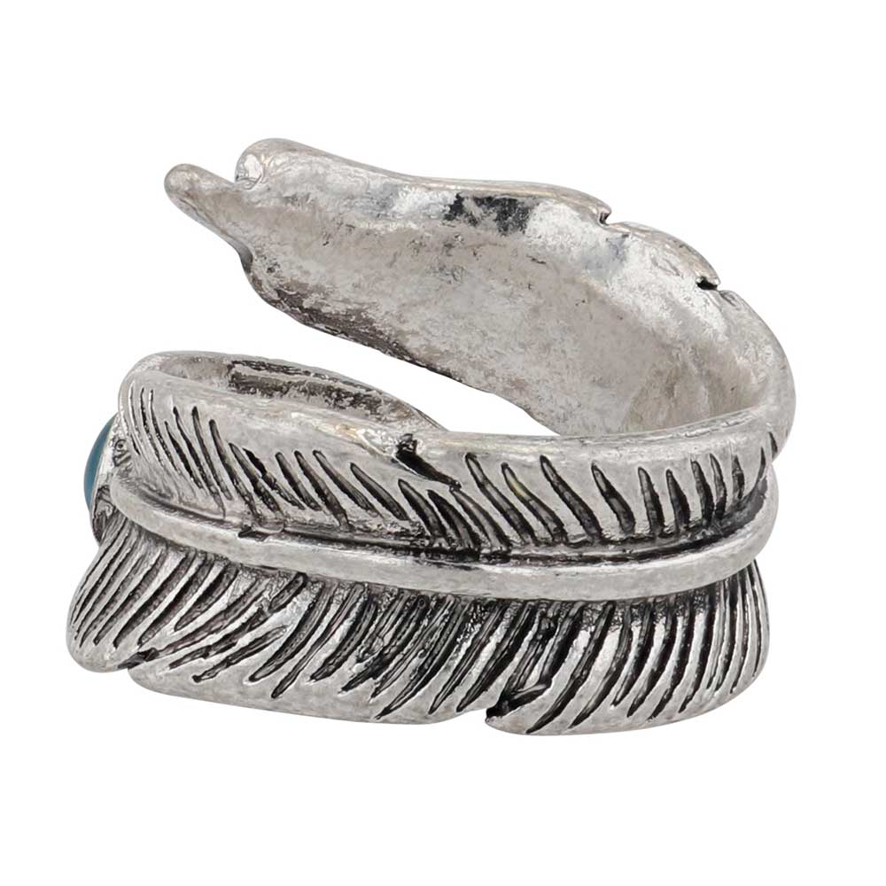 The  Feather Touch Attitude Ring by Montana Silversmiths