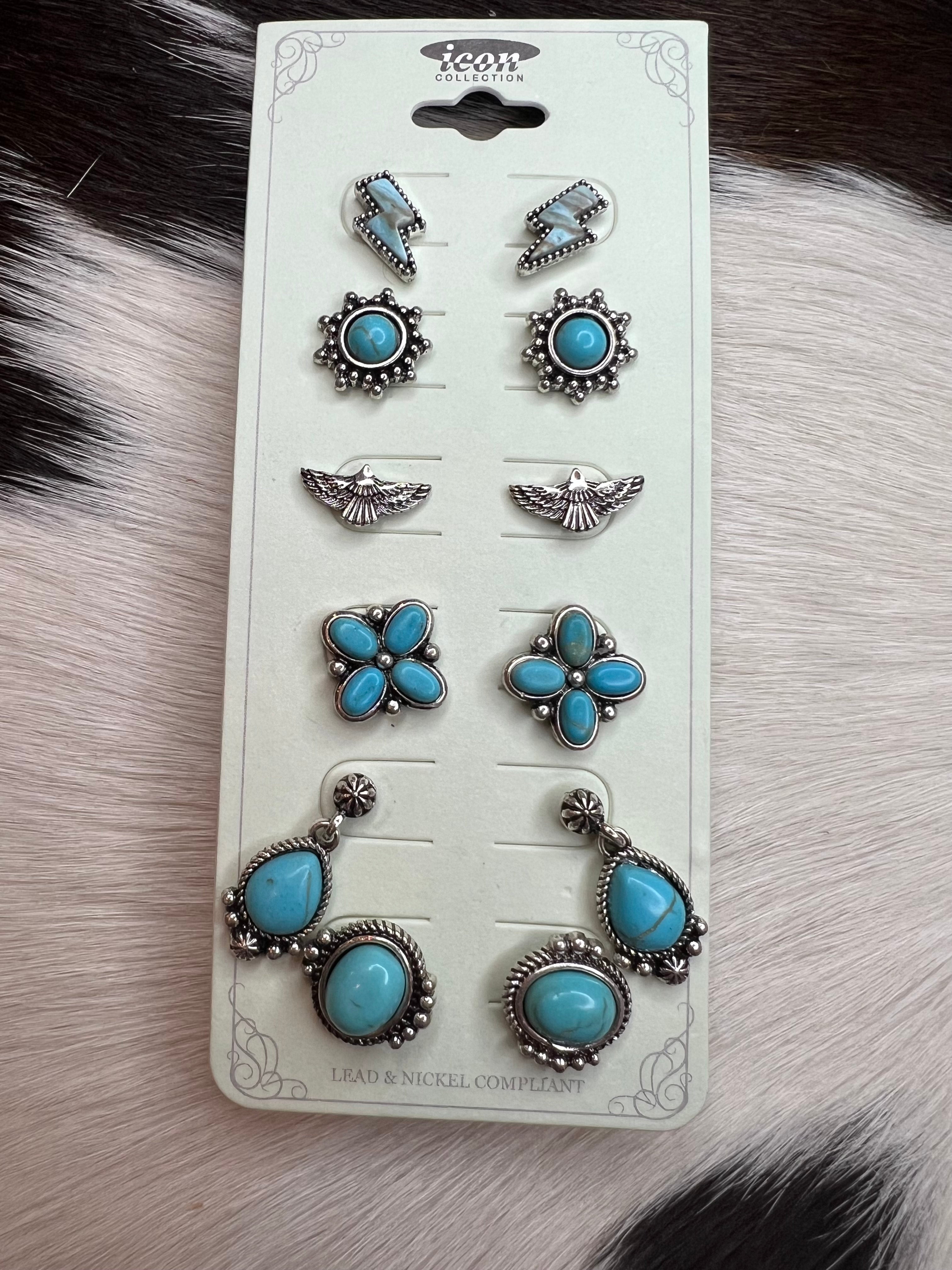 The Cowley 6 pack Earring Set
