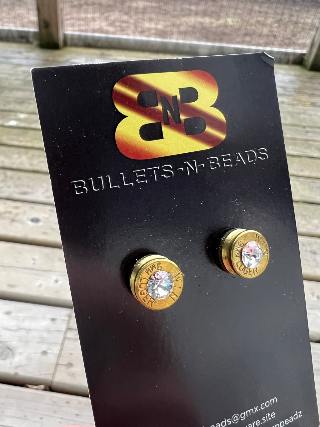 The Sparkly Bullet Stud Earrings