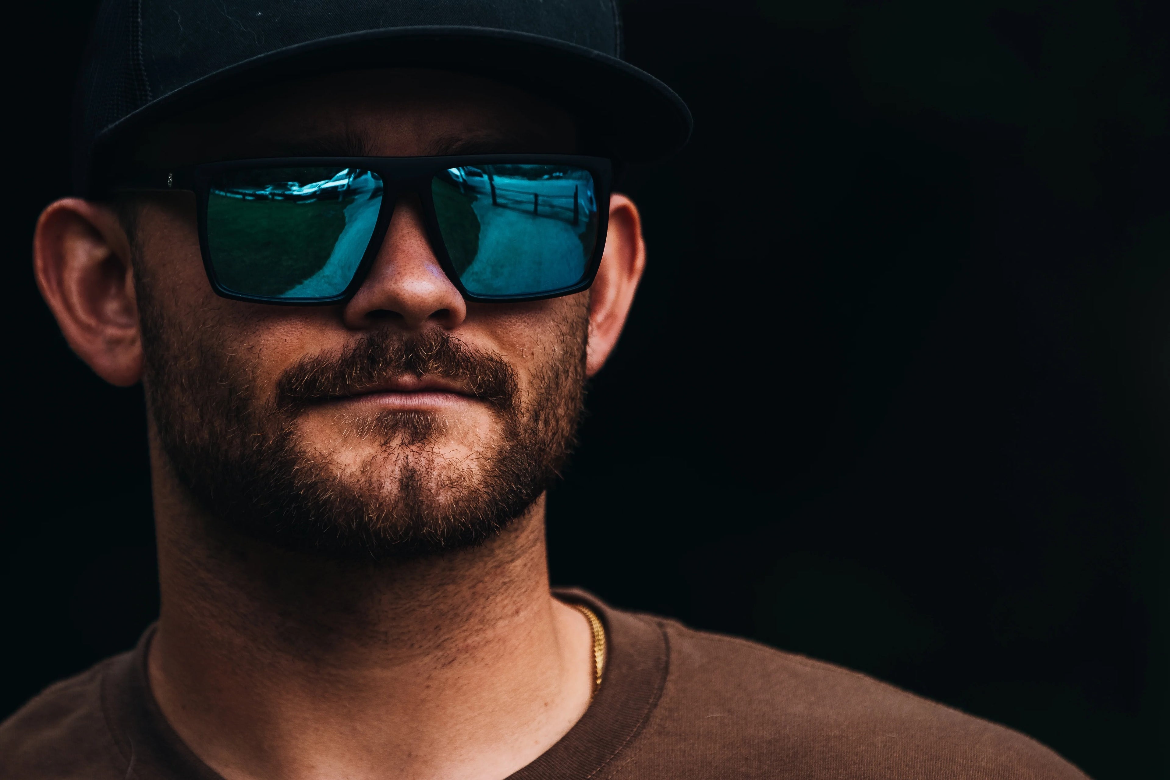 Rhino Sunglasses in Blue by American Bonfire