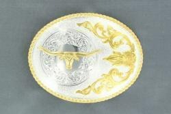 The Victorious Longhorn Belt Buckle by Nocona