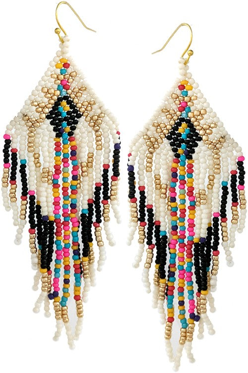 Confetti Cake Beaded Earring