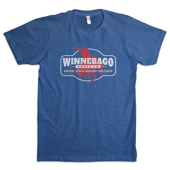 Dale Brisby Winnebago Rodeo Co. Blue Tee