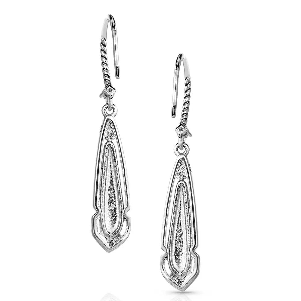 The Radiant Stream Turquoise Earrings by Montana Silversmiths