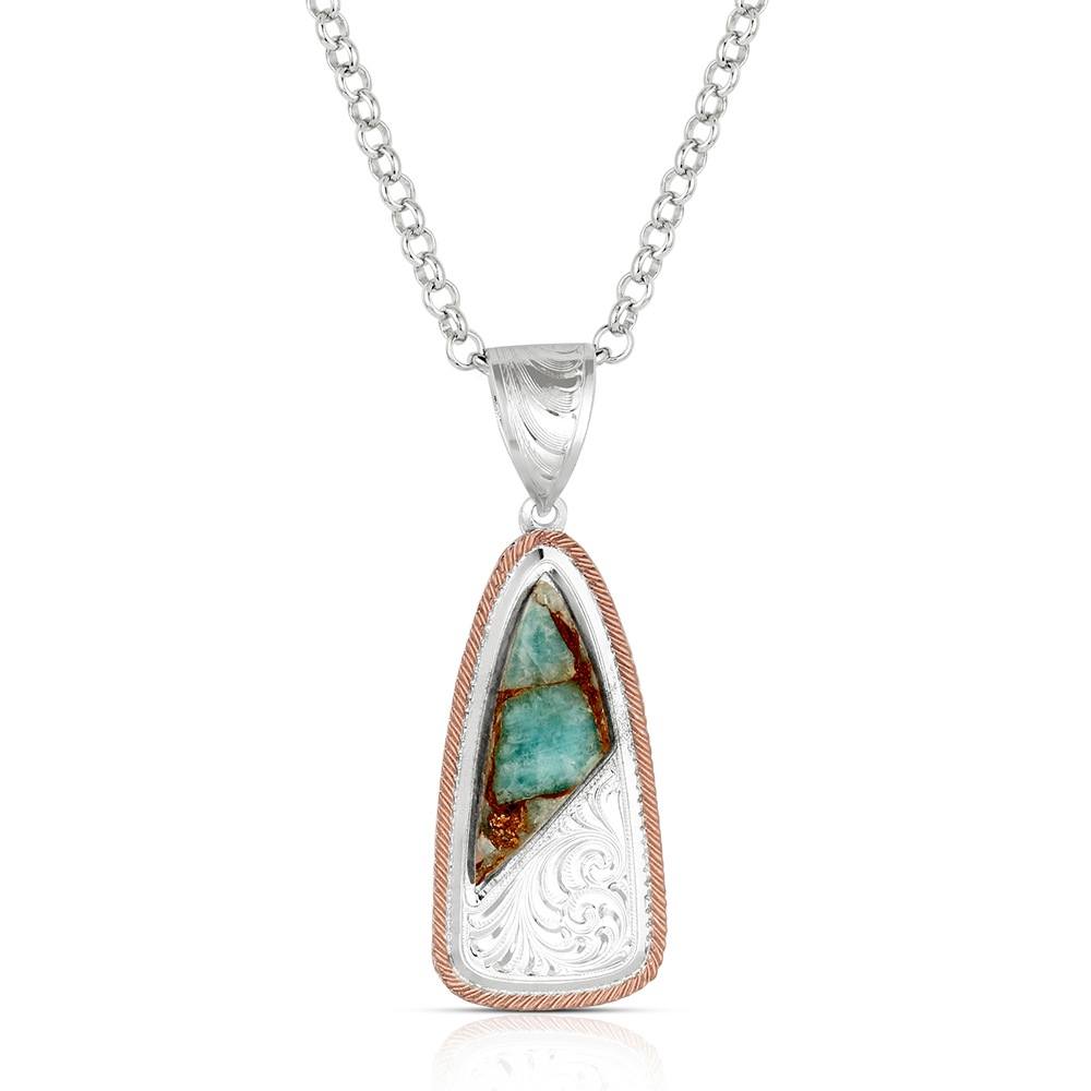 Shadowed Pines Turquoise Necklace by Montana Silversmiths