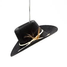 Mini Cowboy Hat Air Freshener Cute Car Mirror Dangler