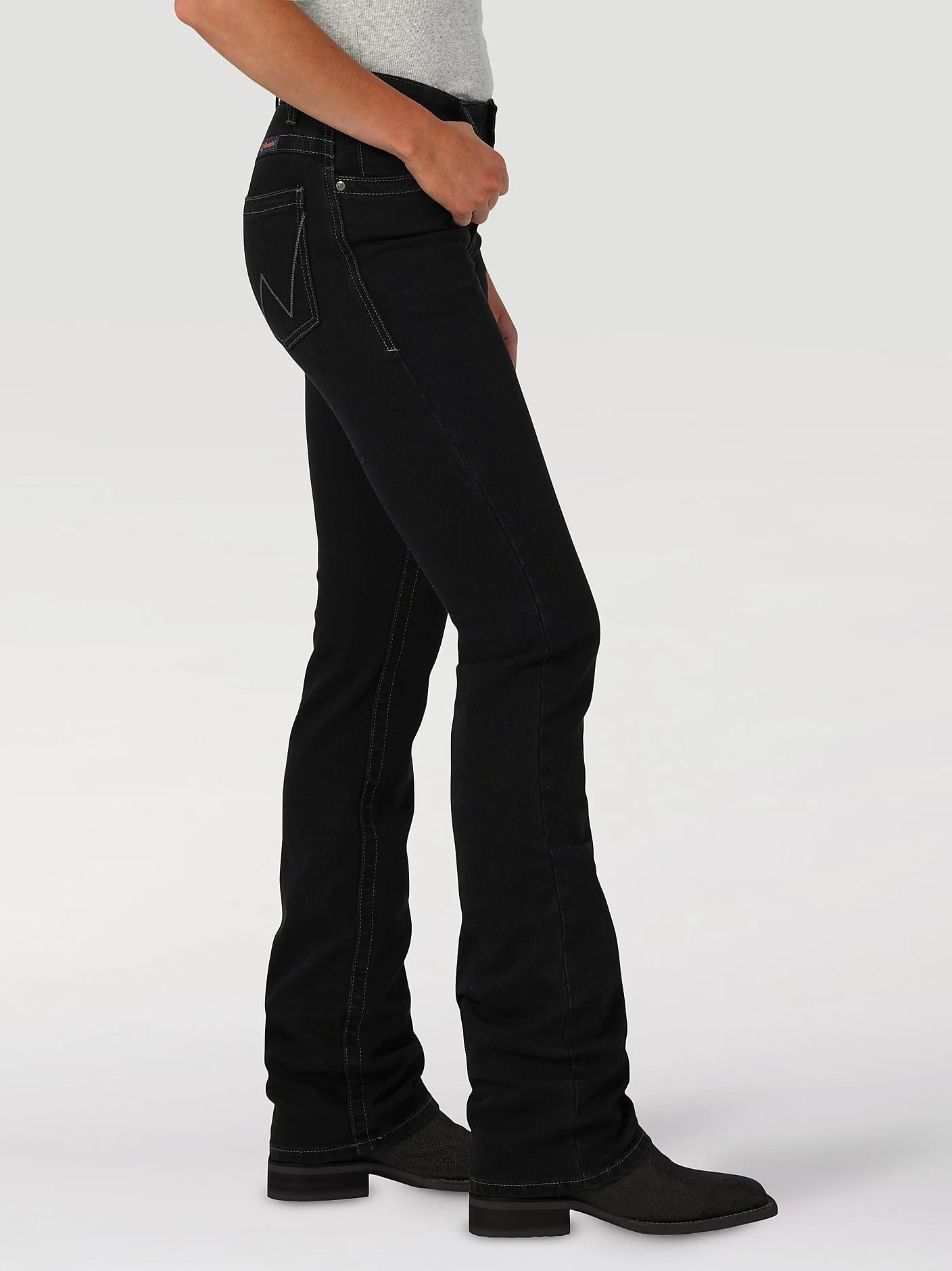 The Rollin' Coal Black Willow Jeans by Wrangler