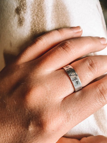 Aztec Steer Adjustable Ring