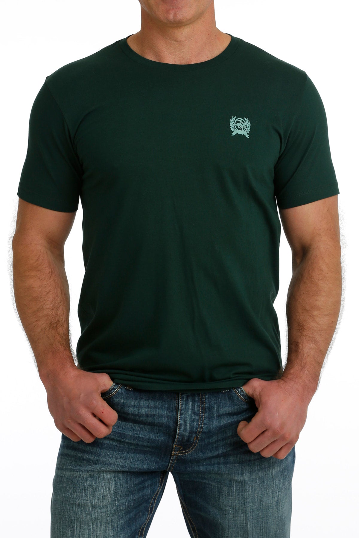 Ranchman's Cinch Men's Tee in Forest Green