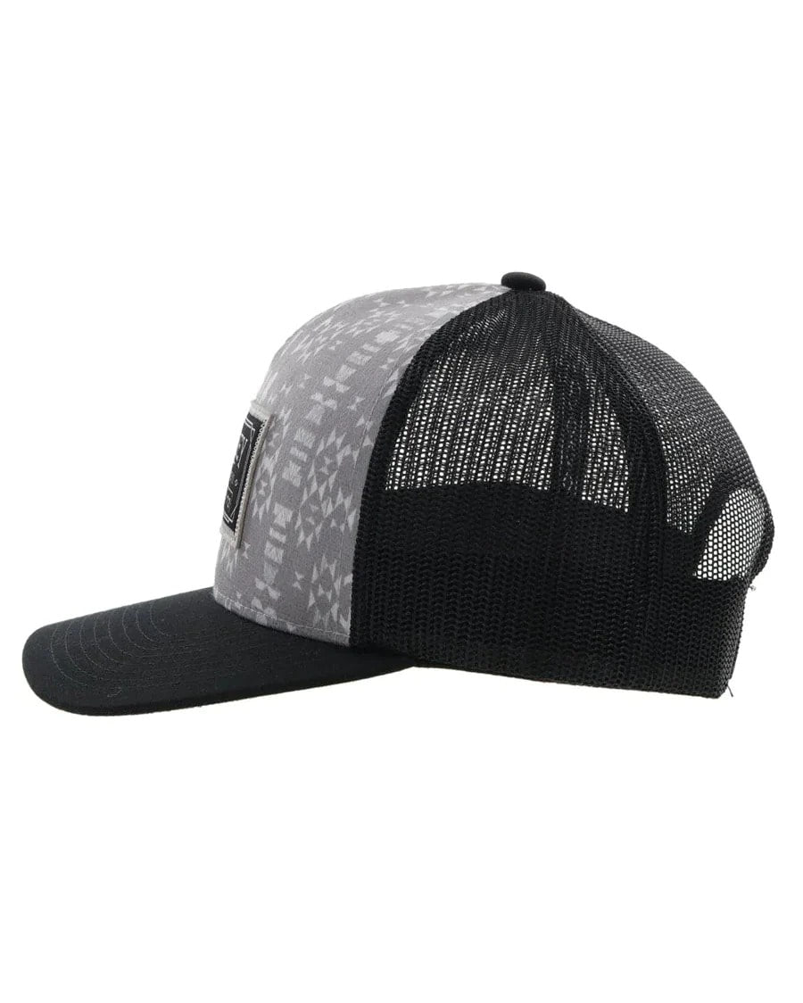 Doc Holiday Hat by Hooey in Grey/Black Aztec