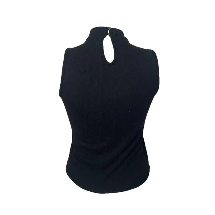 Abilene Keyhole Tank Top in Black