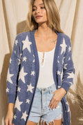 Denim Blue Star Cardigan