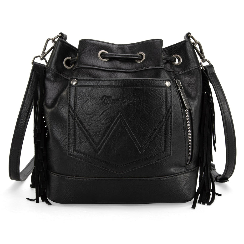 The Carlene Crossbody Bag by Wrangler in Black