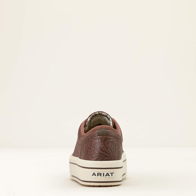 Skyler Sneaker by Ariat in Brown Floral Emboss