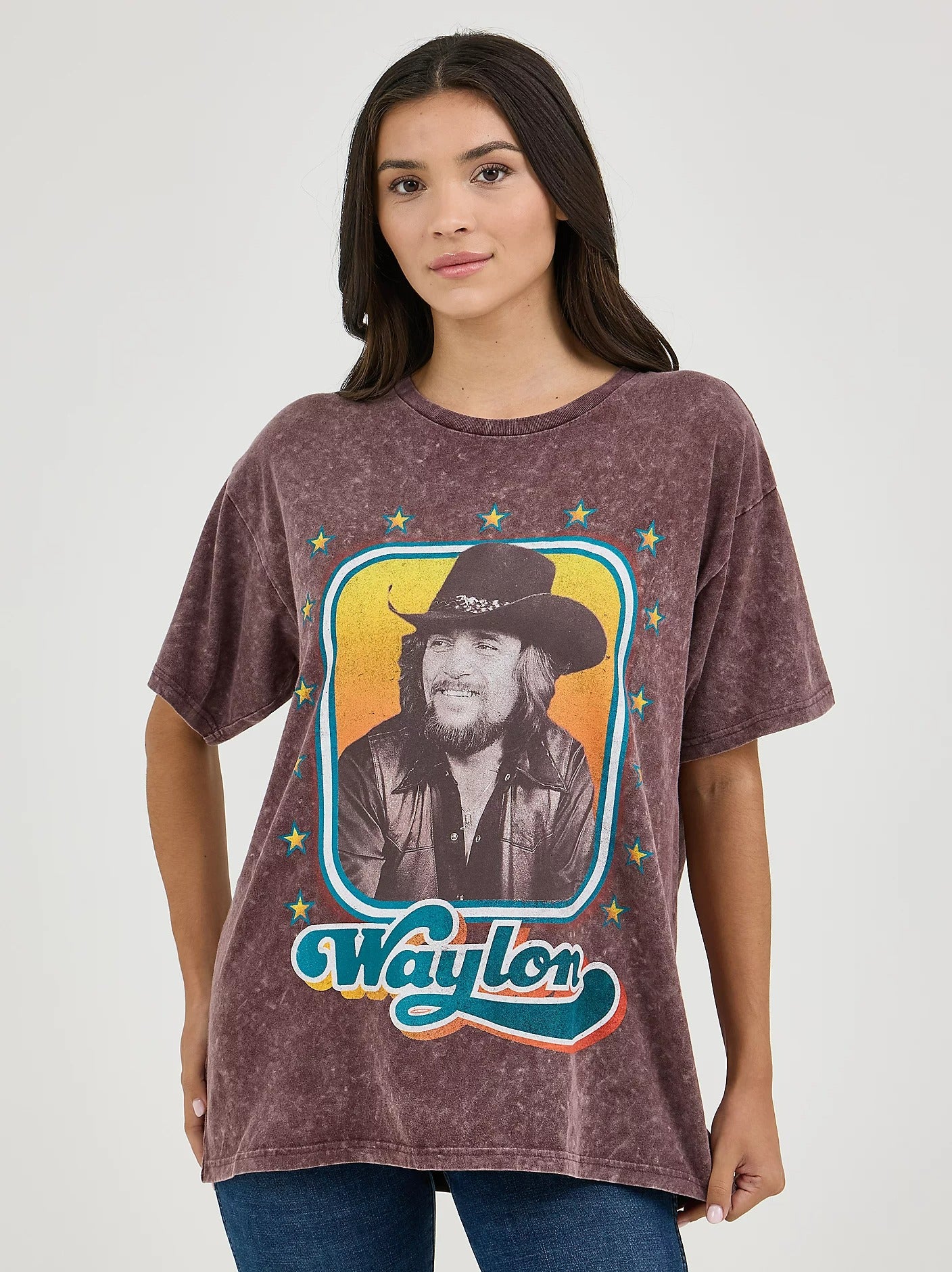 Women's Waylon Jennings Oversized Tee by Wrangler