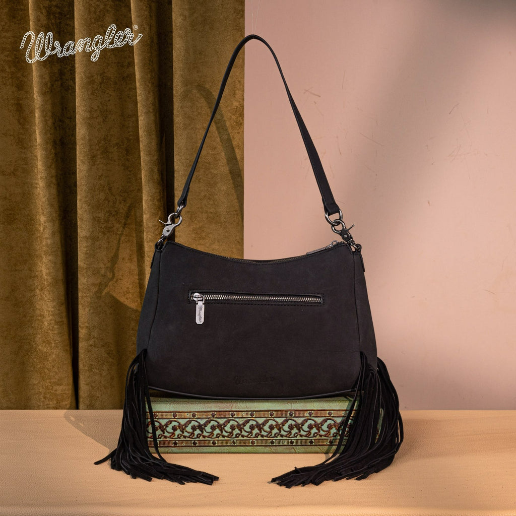 The Dusty Belle Hobo Purse by Wrangler in Black