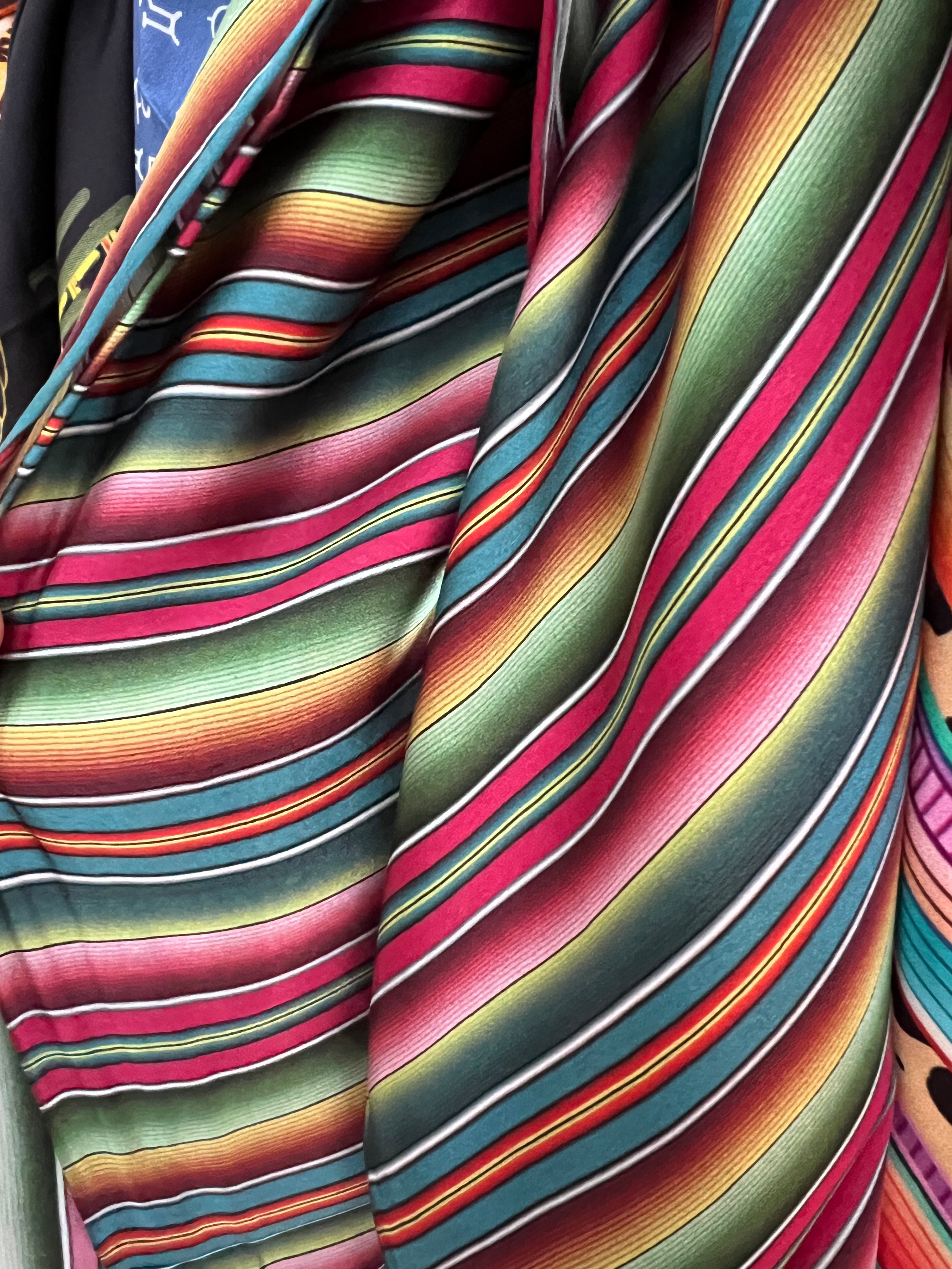 Desert Serape 100% Silk Wild Rag