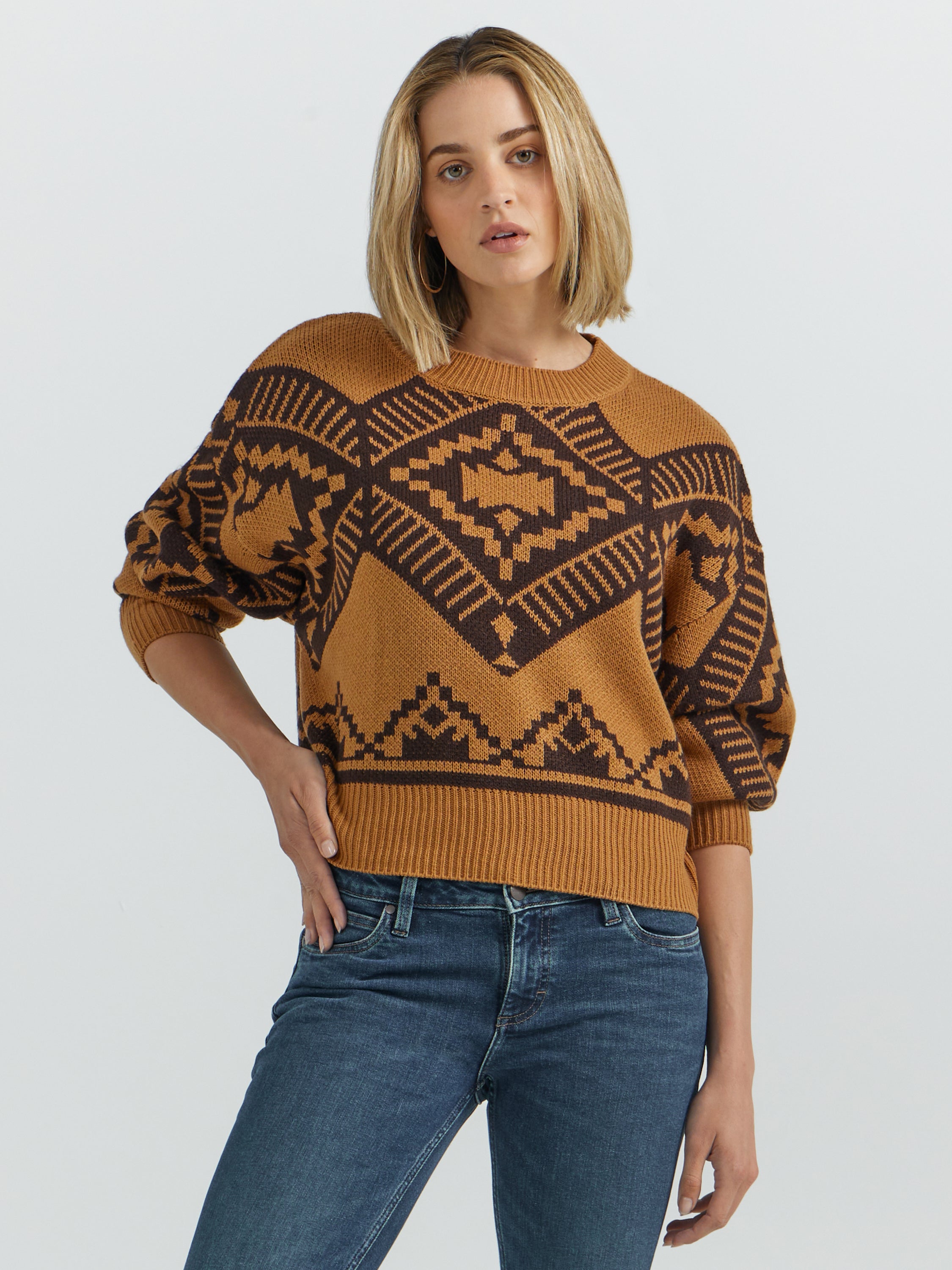 The Autumn Southwestern Sweater by Wrangler